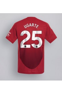 Manchester United Manuel Ugarte #25 Jalkapallovaatteet Kotipaita 2024-25 Lyhythihainen